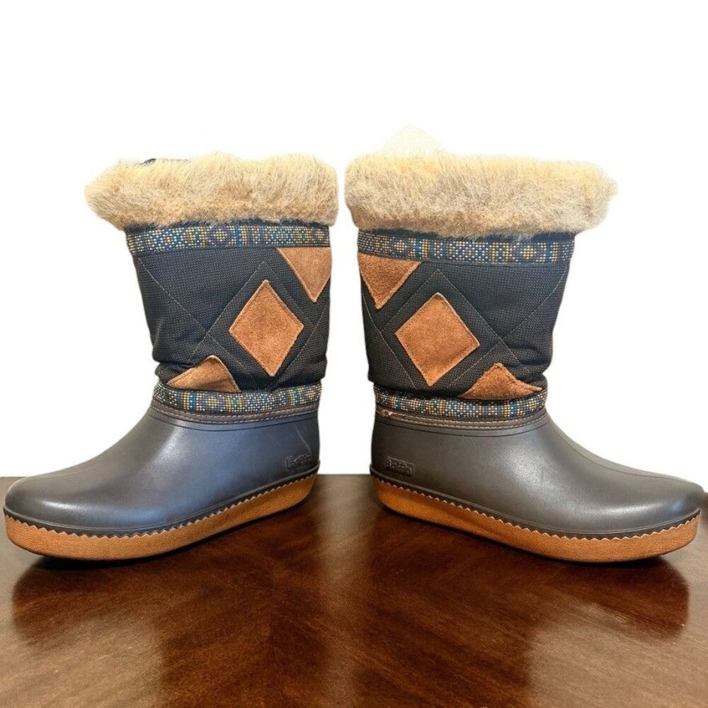 Vtg Baffin Waterproof Winter Boots Fur Lined Insulated Snow Shoes Womens Size 8